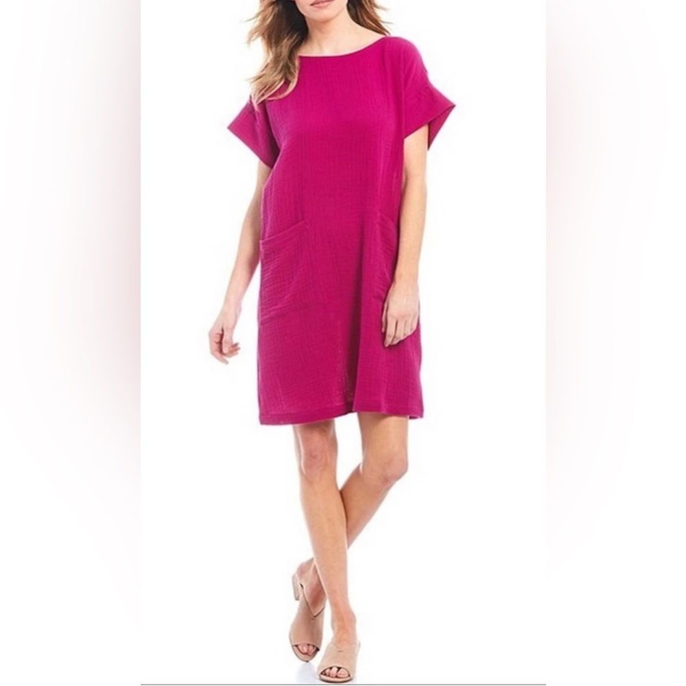Eileen Fisher Organic Cotton Gauze
Fuchsia Pink Dress XS